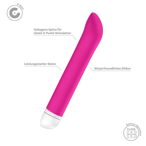 Wibrator Joupie Magenta Silikonowy Punkt G Wodoodporny IPX7 18 cm
