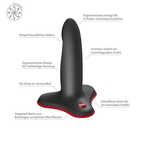 Dildo Limba Flex S Elastyczne Giętkie Z Przyssawką 12cm Black