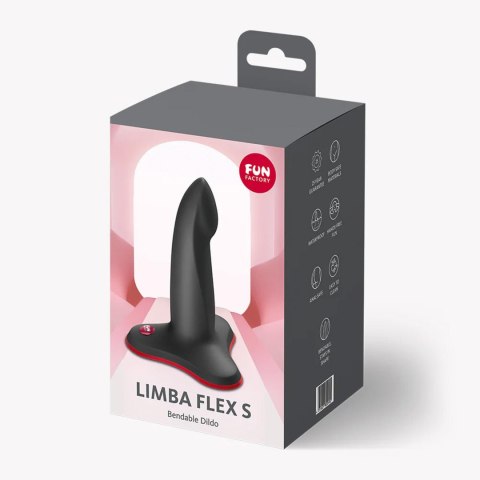 Dildo Limba Flex S Elastyczne Giętkie Z Przyssawką 12cm Black