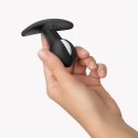 Korek Analny B Ball Uno Black Komfortowy Ruchome Obciążenie 8cm