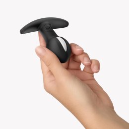 Korek Analny B Ball Uno Black Komfortowy Ruchome Obciążenie 8cm
