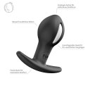Korek Analny B Ball Uno Black Komfortowy Ruchome Obciążenie 8cm