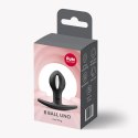 Korek Analny B Ball Uno Black Komfortowy Ruchome Obciążenie 8cm