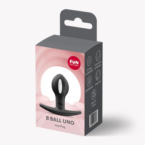 Korek Analny B Ball Uno Black Komfortowy Ruchome Obciążenie 8cm