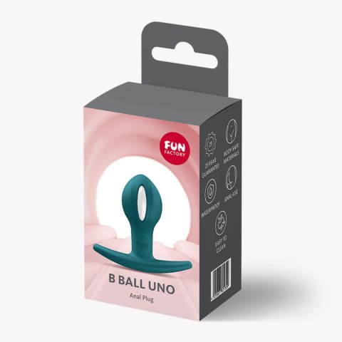 Korek Analny B Ball Uno Bottle Green Stymulujący Komfortowy 8cm