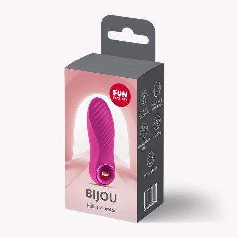 Masażer Bijou Magenta Silikon Kompaktowy 12 Programów IPX7 USB-C