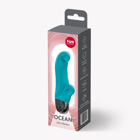 Wibrator Ocean Aquamarine Kompaktowy Zakrzywiony Punkt G Prostata