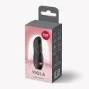 Masażer Viola Black Silikonowy Kompaktowy 9,8 cm Zasilanie Bateryjne
