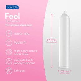Pasante Sensitive/Feel Condoms 12 pcs