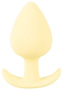 Korek analny Cuties żółty silikonowy 6,5 cm