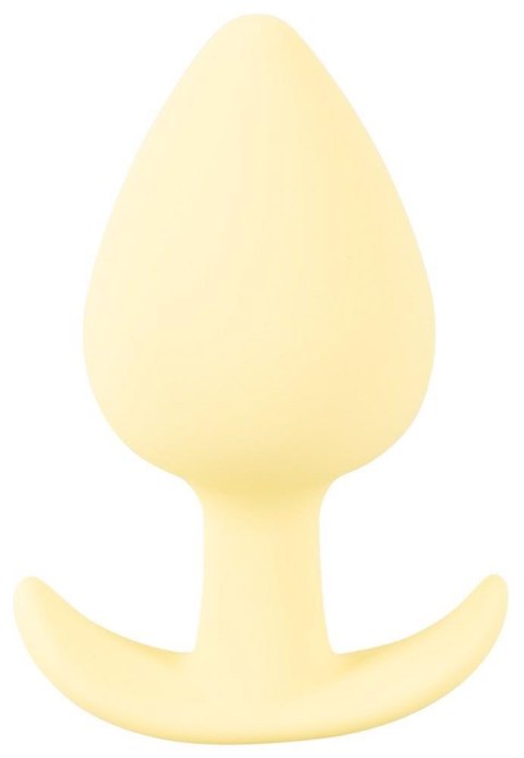 Korek analny Cuties żółty silikonowy 6,5 cm