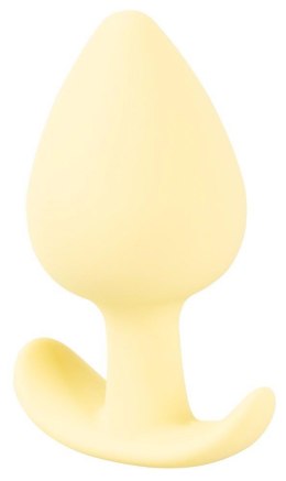 Korek analny Cuties żółty silikonowy 6,5 cm