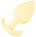 Korek analny Cuties żółty silikonowy 6,5 cm