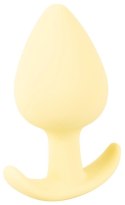 Korek analny Cuties żółty silikonowy 6,5 cm