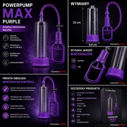 Pompka próżniowa B-Series Power MAX Purple 22 cm 6,9 cm