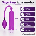 Pompka do penisa ToyJoy Power Pump Purple ręczna 23 cm 5,5 cm