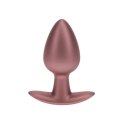 Smooth Silicone Anal Plug - Medium - 3.1 / 7,9 cm - Rose Gold