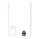 Double Ergo Silicone Cockring - Black