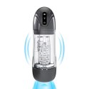Masturbator ssąco wibracyjny Pumped SonicPull grafitowy 25 cm