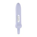 Wibrator z silikonową pętlą Loveline lawendowy 12,6 cm