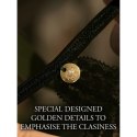 Zoe - Elastic Lace Brief with Back Lacing and Golden Details - Plus Size