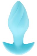 Korek analny wibrujący Cuties niebieski 7 trybów USB
