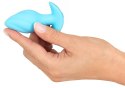 Korek analny wibrujący Cuties niebieski 7 trybów USB