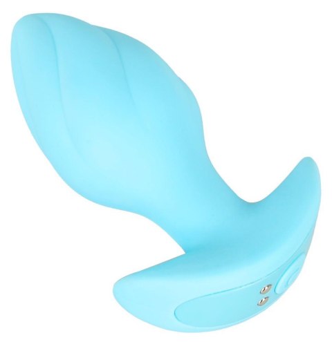 Korek analny wibrujący Cuties niebieski 7 trybów USB