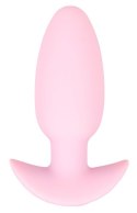 Korek analny wibrujący Cuties silikonowy różowy USB 8 cm