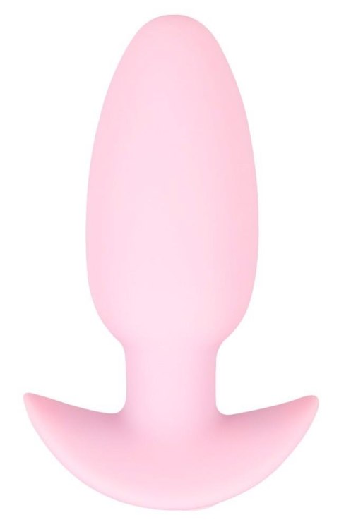 Korek analny wibrujący Cuties silikonowy różowy USB 8 cm