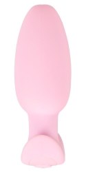 Korek analny wibrujący Cuties silikonowy różowy USB 8 cm
