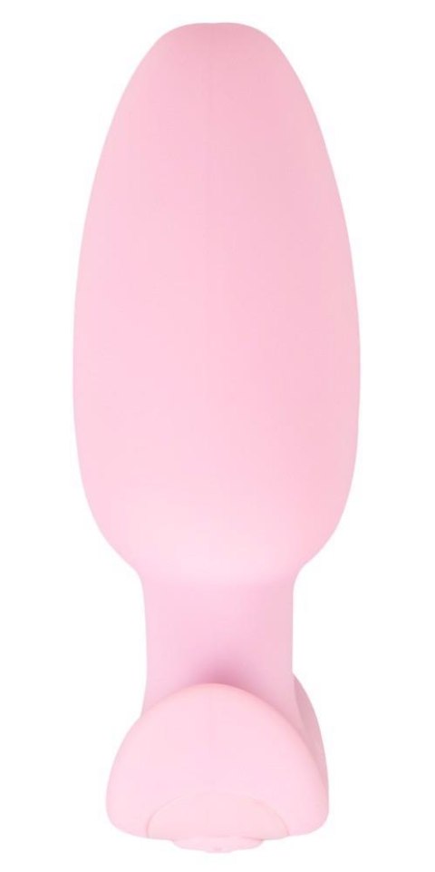 Korek analny wibrujący Cuties silikonowy różowy USB 8 cm