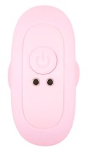 Korek analny wibrujący Cuties silikonowy różowy USB 8 cm