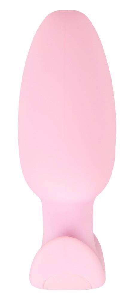 Korek analny wibrujący Cuties silikonowy różowy USB 8 cm