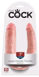 Podwójne dildo King Cock Large Double Trouble PVC 43 cm