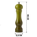 ZESTAW RĘCZNYCH MŁYNKÓW DO PIEPRZU I SOLI 22cm HAGE OLIVE