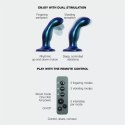 FINGERING & VIBRATING DILDO - M - BLUE TR