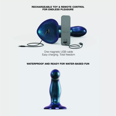 FINGERING & VIBRATING DILDO - M - BLUE TR