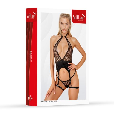 Set top and thong 11025 black S