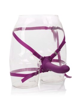 Wibrator do strap on Calexotics Me2 Rumbler fioletowy USB 16,5 cm