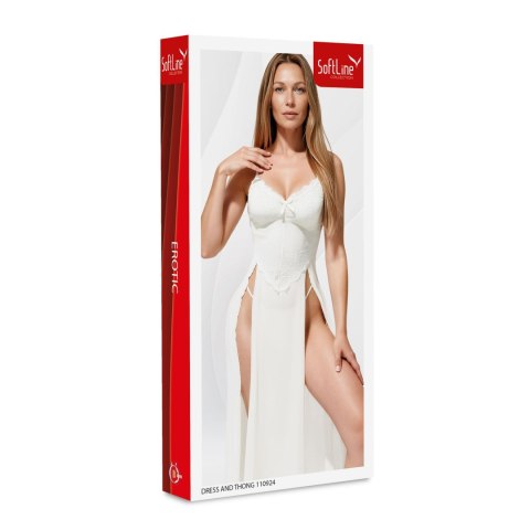 Dress and thong 110924 white XL
