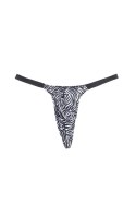 Sexy men's thong with zebra print S/M