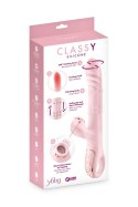Wibrator króliczek Classy 5w1 Yoba pudrowy róż USB