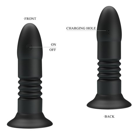 MR PLAY - VIBRATING ANAL PLUG 4 vibrations 4 thrusting Remote Control