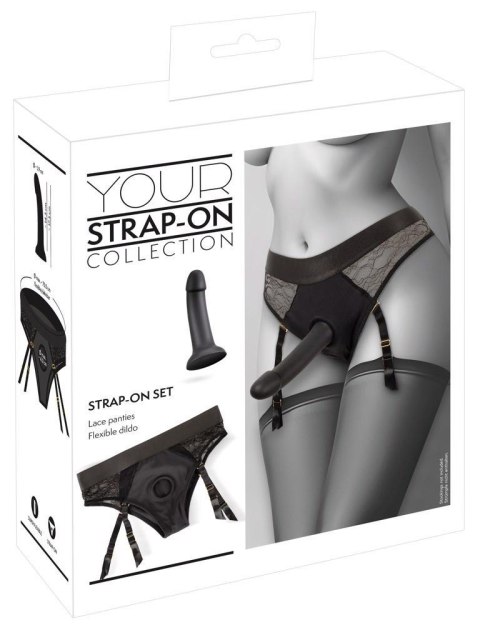 Majtki strap on z dildo You2Toys silikonowe 17.5 cm