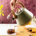 CZAJNIK STALOWY Z GWIZDKIEM 2,5L KLAUSBERG KB-9062 PISTACJOWY