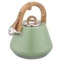 CZAJNIK STALOWY Z GWIZDKIEM 2,5L KLAUSBERG KB-9062 PISTACJOWY