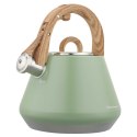 CZAJNIK STALOWY Z GWIZDKIEM 2,5L KLAUSBERG KB-9062 PISTACJOWY