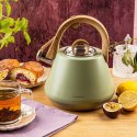 CZAJNIK STALOWY Z GWIZDKIEM 2,5L KLAUSBERG KB-9062 PISTACJOWY