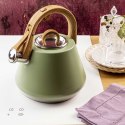 CZAJNIK STALOWY Z GWIZDKIEM 2,5L KLAUSBERG KB-9062 PISTACJOWY